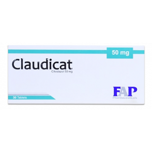 CLAUDICAT 50 MG ( CILOSTAZOL ) 30 TABLETS
